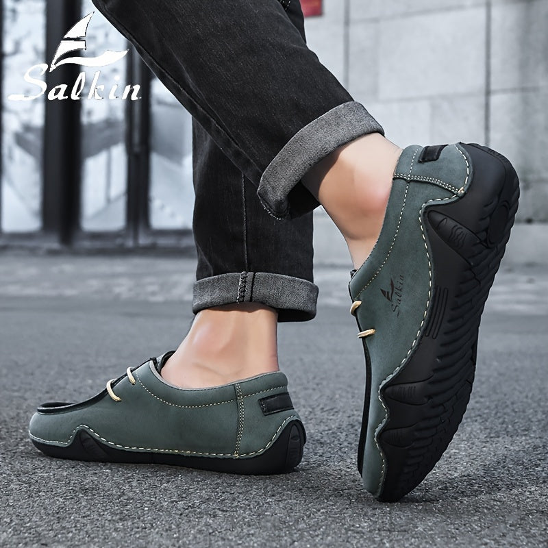 Mocassini Casual Fatti a Mano da Uomo Salkin - Sneakers Comode e Resistenti con Lacci in Diversi Colori