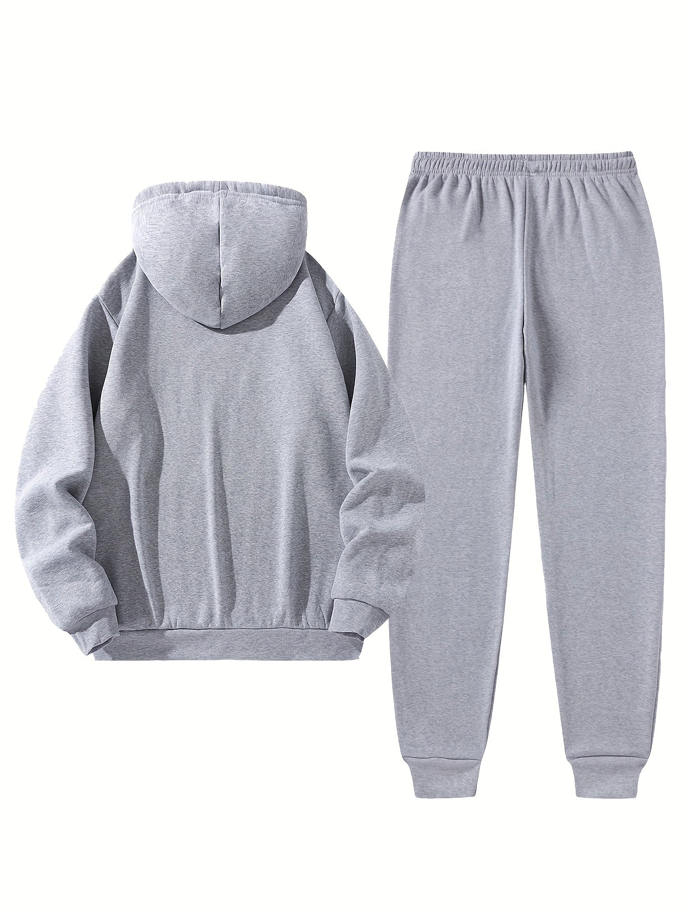 Set da Uomo con Felpa con Cappuccio e Pantaloni Sportivi con Coulisse e Stampa della Parola PARIS