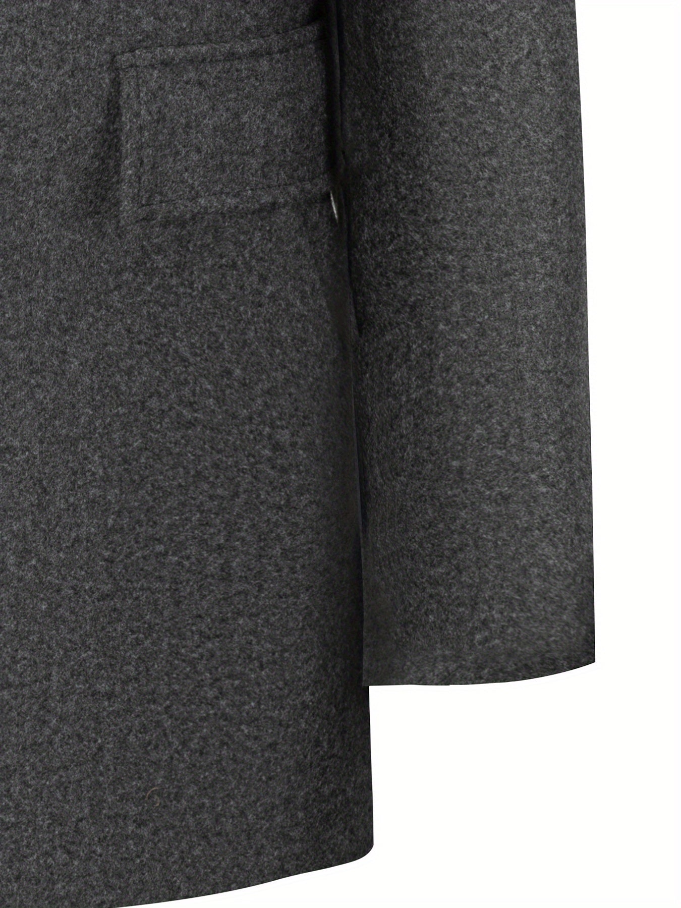 2025 Nuovo trench casual classico a tinta unita per uomo con doppie tasche, design semplice, stile papà elegante, resistente alle rughe, chiusura a singolo petto, leggero e di lusso, cappotto antivento per la primavera/autunno