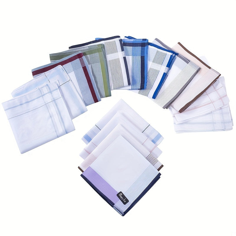 12-Pack di eleganti fazzoletti bianchi - Morbidi, assorbenti e resistenti per matrimoni, eventi formali, uso quotidiano - Perfetti per donne e uomini - Confezione a prezzo basso per occasioni speciali e regali, accessori per matrimoni, stile sofisticato,