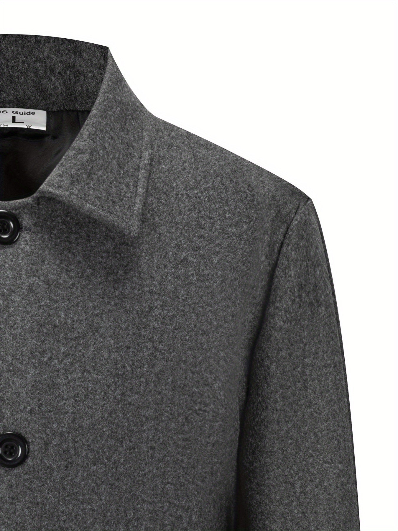 2025 Nuovo trench casual classico a tinta unita per uomo con doppie tasche, design semplice, stile papà elegante, resistente alle rughe, chiusura a singolo petto, leggero e di lusso, cappotto antivento per la primavera/autunno