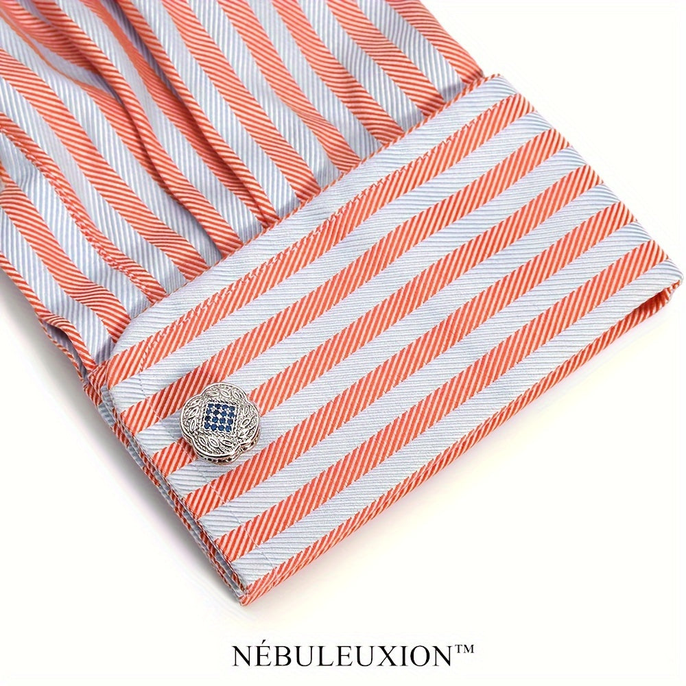 2 pezzi di gemelli per camicia, per matrimonio/banchetto/cerimonia/affari, il regalo migliore per gli uomini
