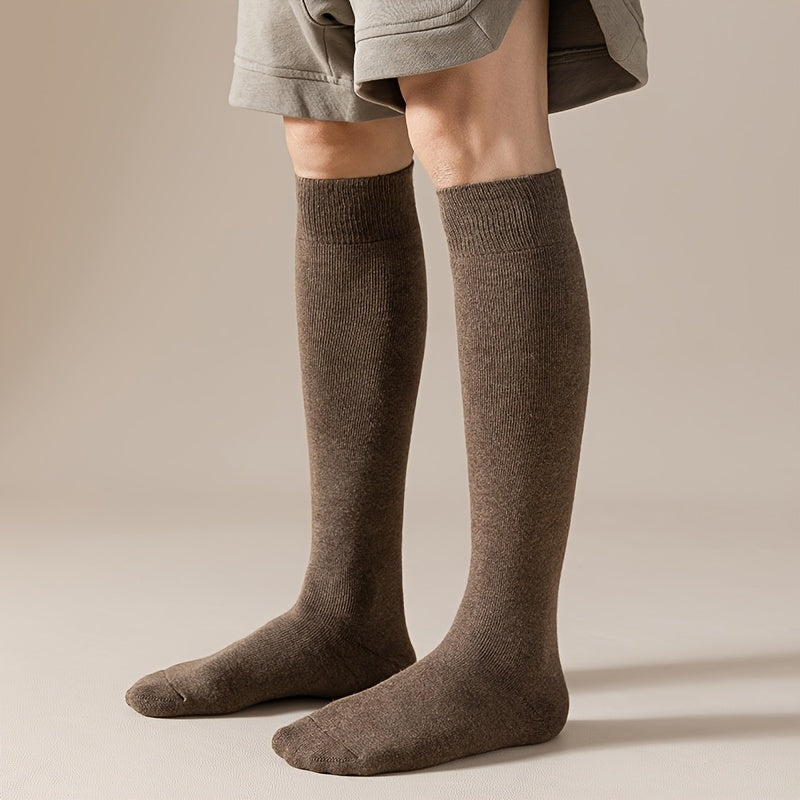 10 Paia di Calzini Lunghi da Uomo Autunno e Inverno Anti-Odore Calzini Caviglia Spessi in Velluto Caldo Calzini Lunghi Alta Caviglia Regalo per Anziani o Amici Calzini Invernali