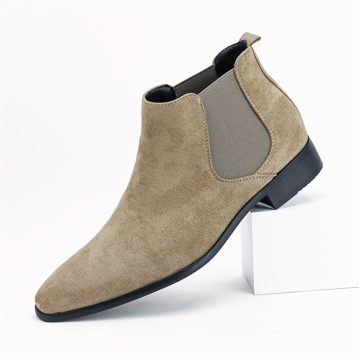 Stivaletti Chelsea da uomo Stivaletti eleganti Stivaletti casual Stivaletti alla caviglia Slip On Scarpe eleganti per campeggio all'aperto