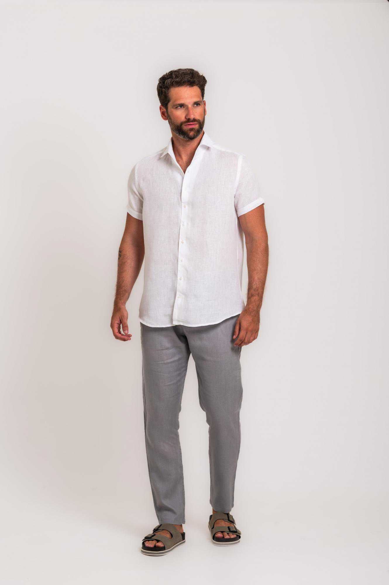 Men’s White Short Sleeve Shirt
