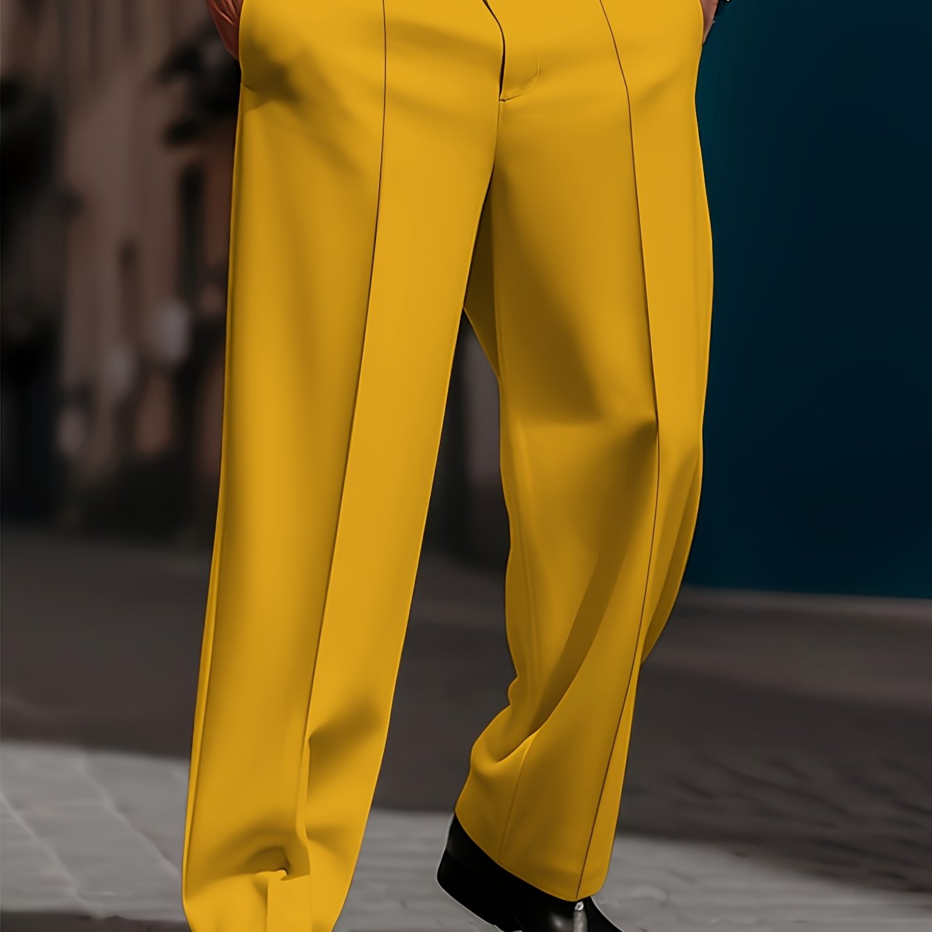 Pantaloni da Uomo Larghi e Comodi, Taglio Dritto Semplice, Moda Quotidiana di Base