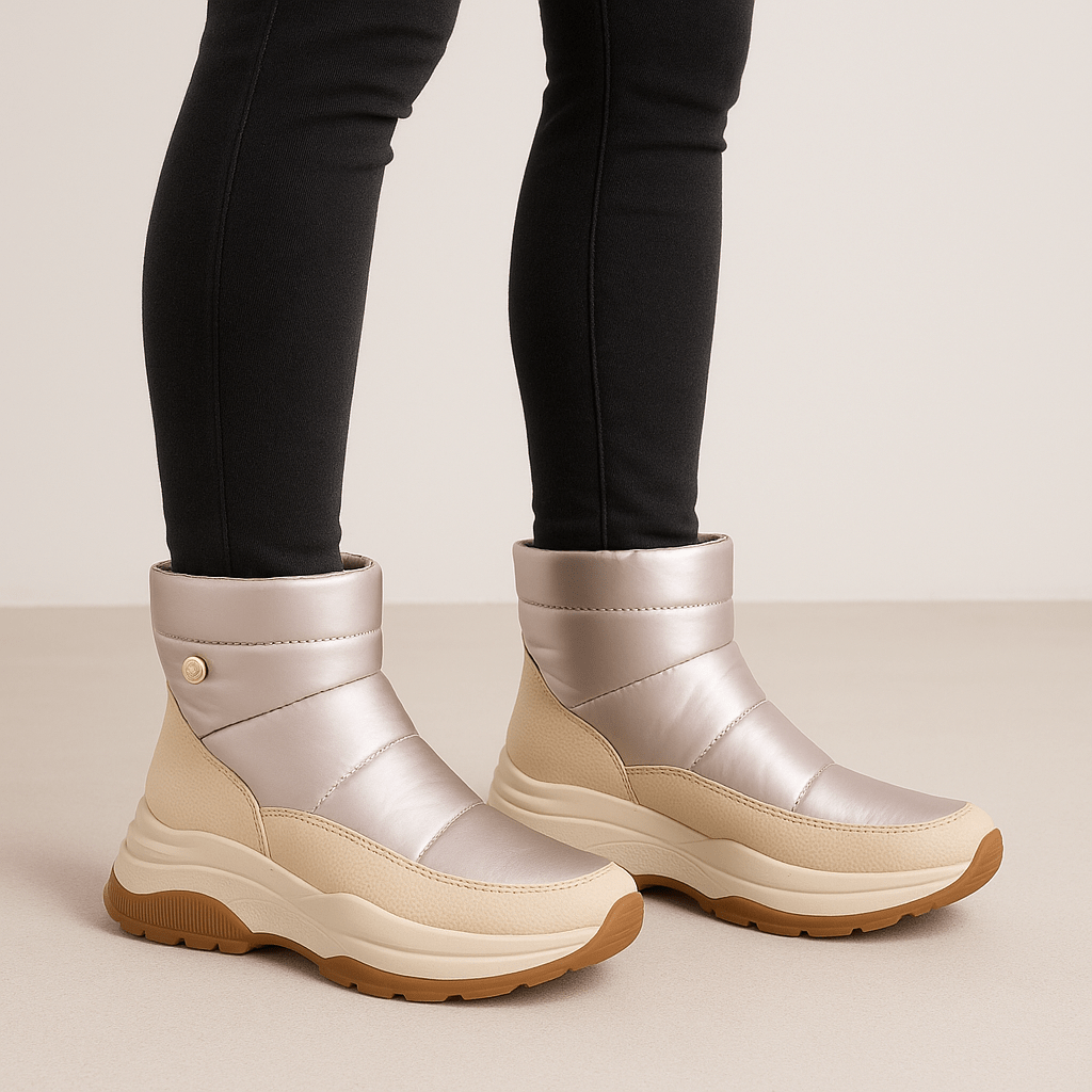 Stivaletti Piatti da Donna, Comodi ed Eleganti, Imbottiti con Chiusura a Zip Laterale