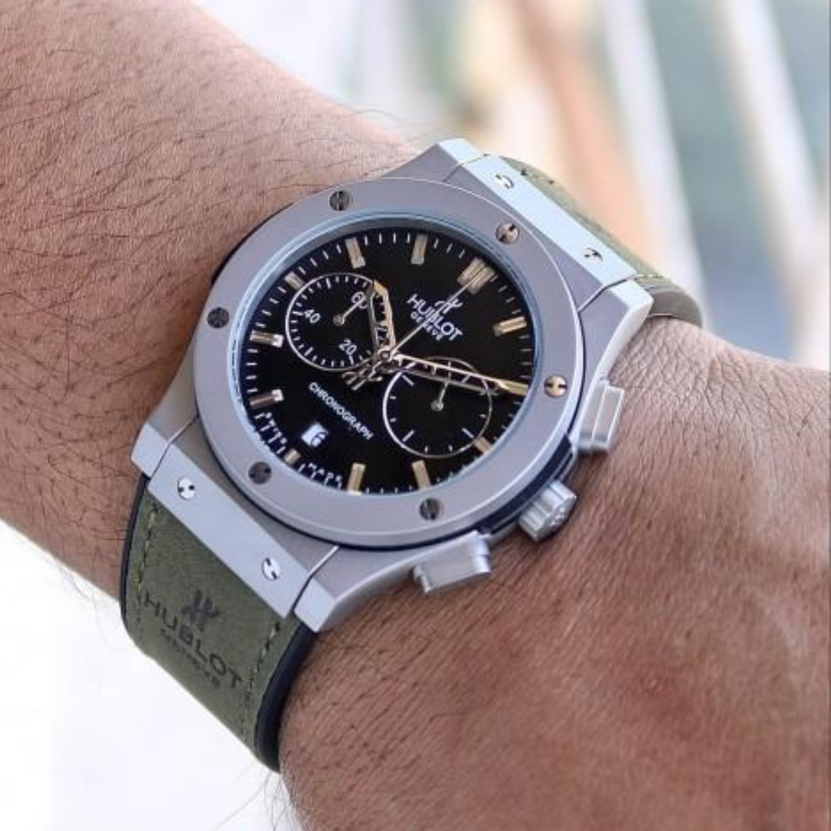 Velmont Watch - Classic Fusion Chronograph King Green Hublot