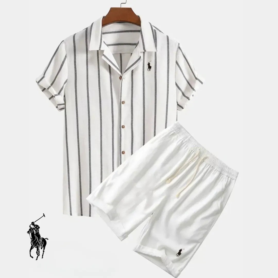 Heritage Riviera Striped Shirt & Shorts Set