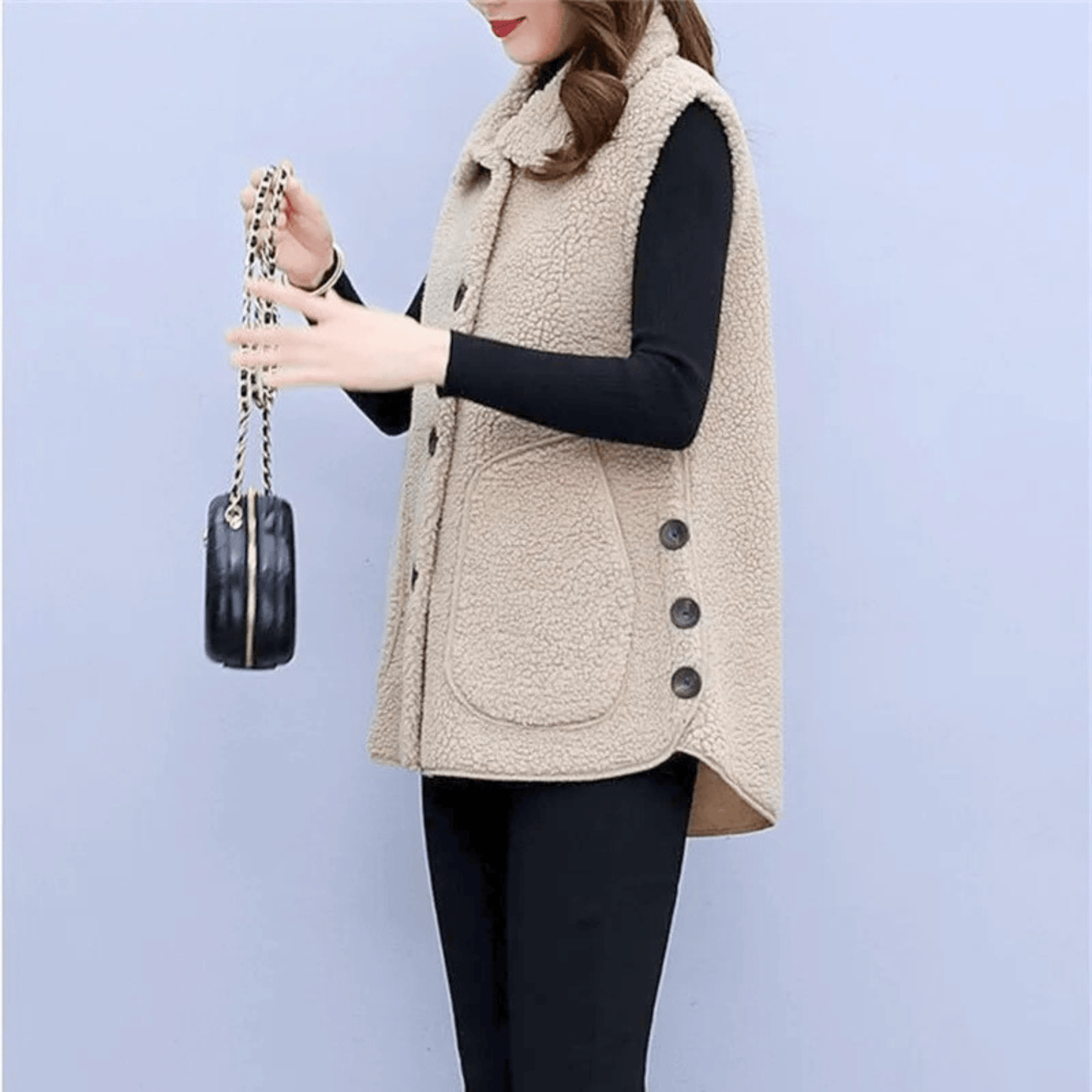 Velvique Sleeveless Coat