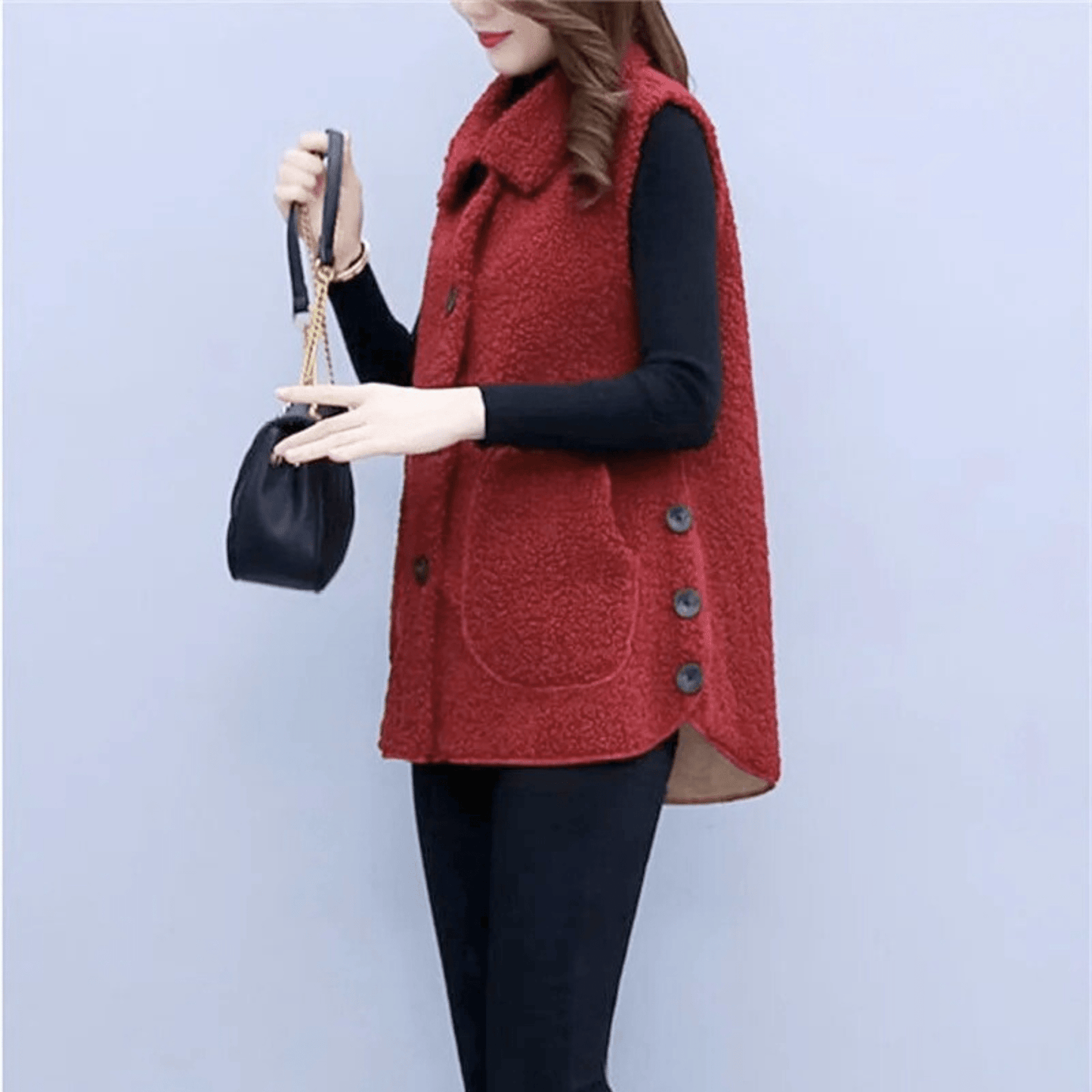 Velvique Sleeveless Coat
