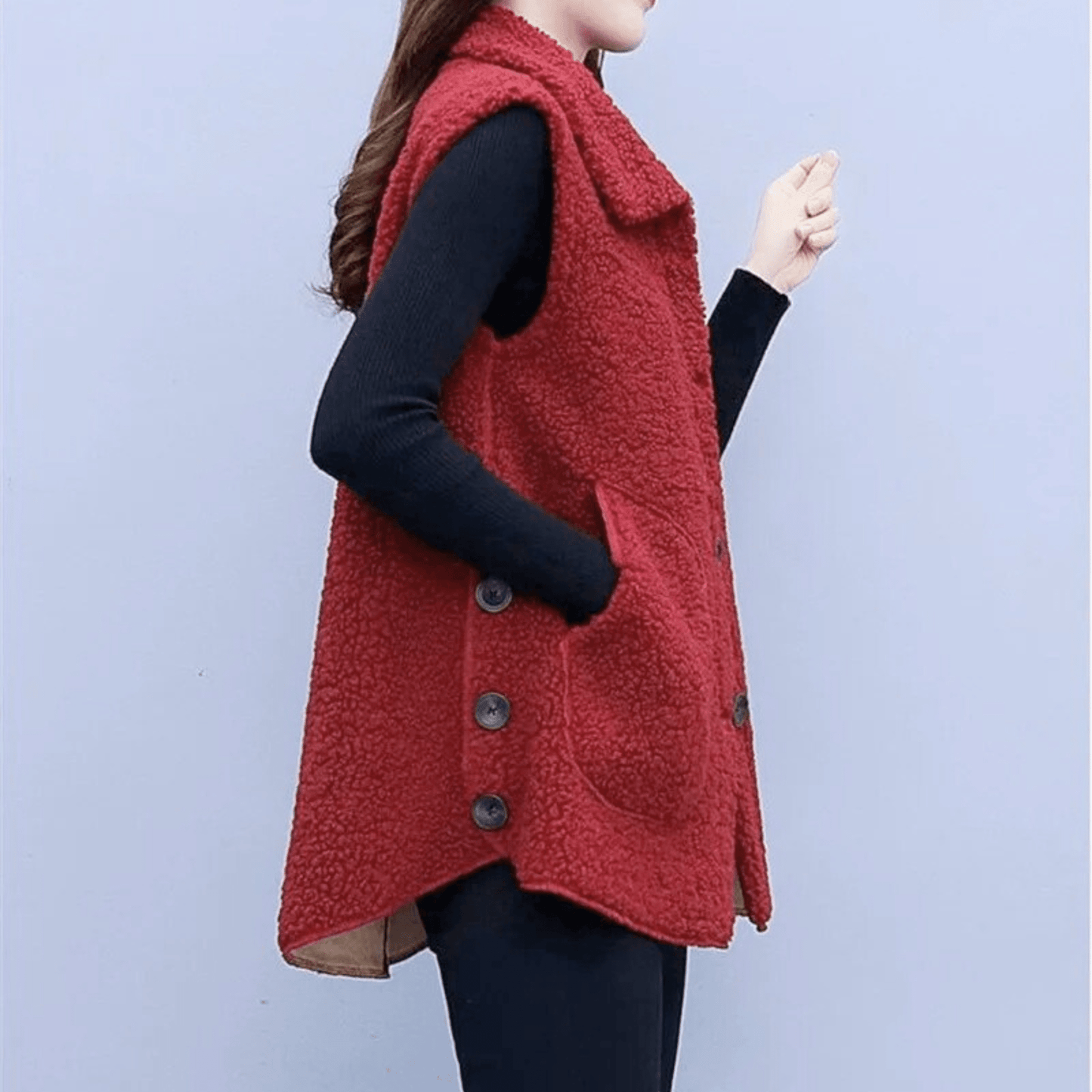 Velvique Sleeveless Coat