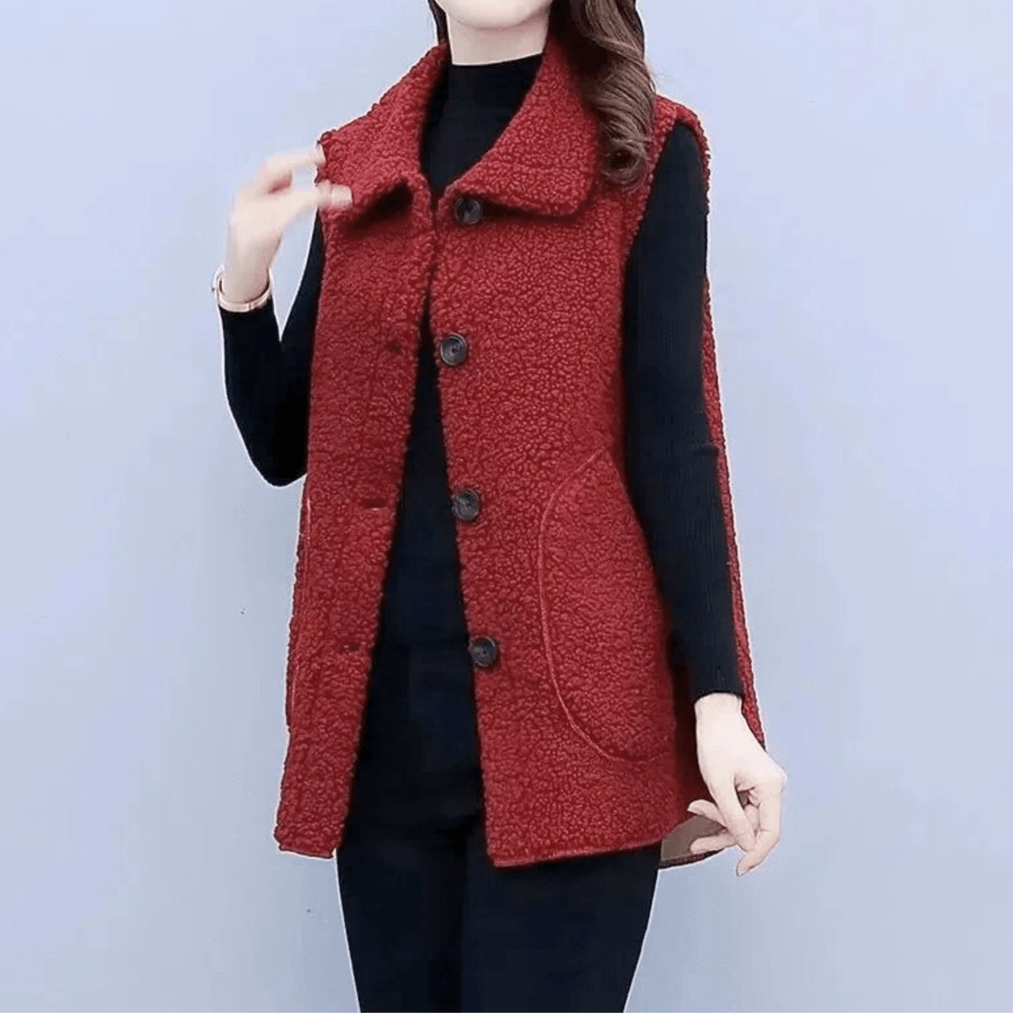 Velvique Sleeveless Coat