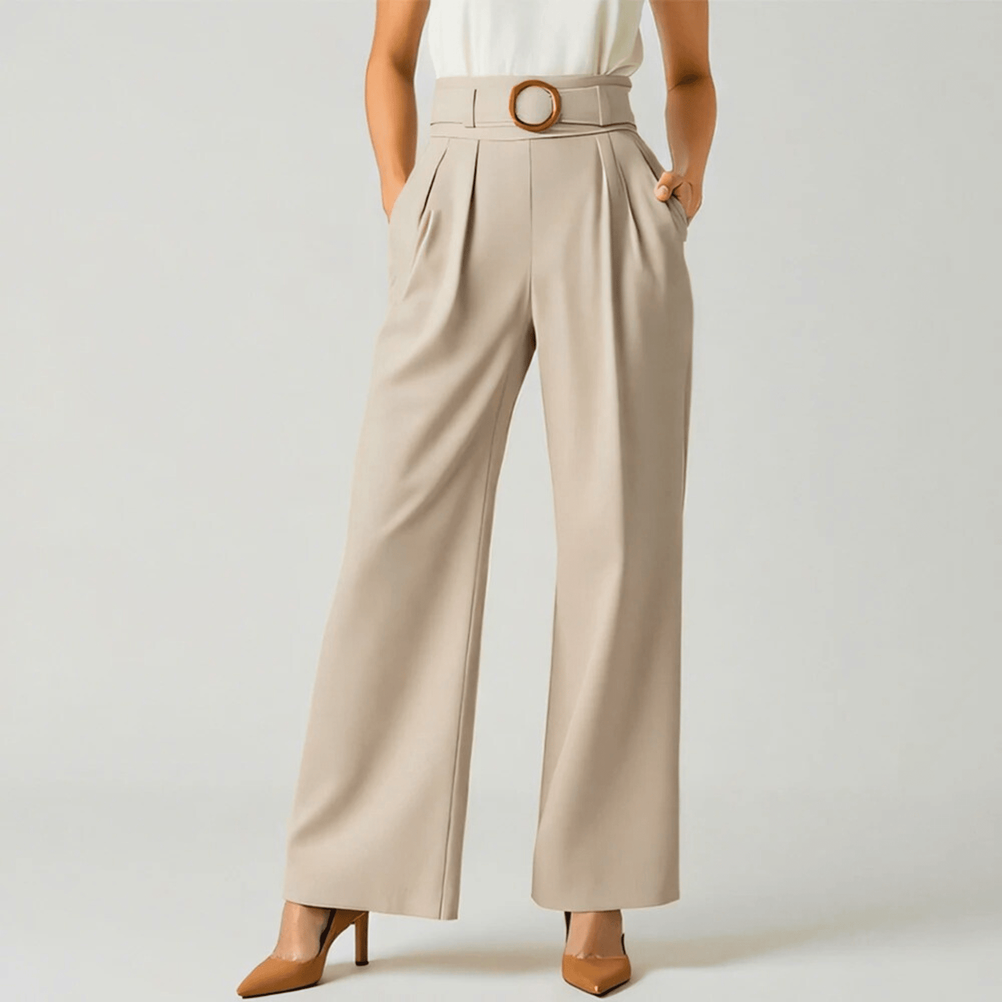 Tailored High-Waist Pants