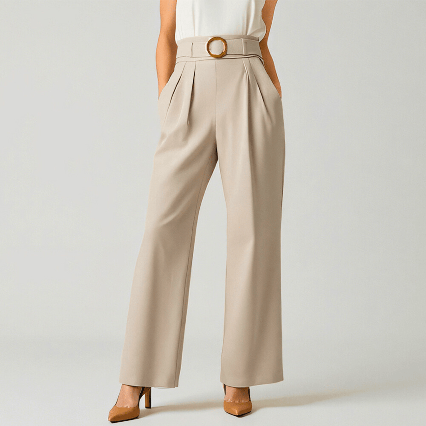Tailored High-Waist Pants