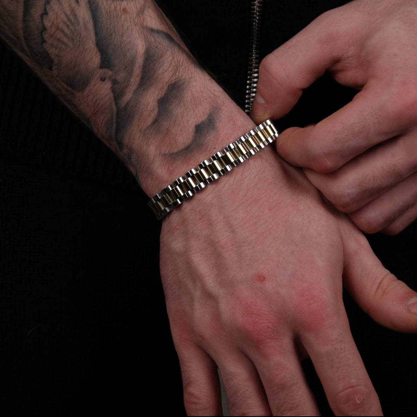 Rolex Bracelet (Silver/Gold)