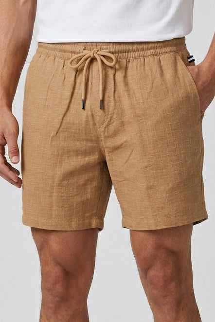 Men’s Tan Drawstring Shorts