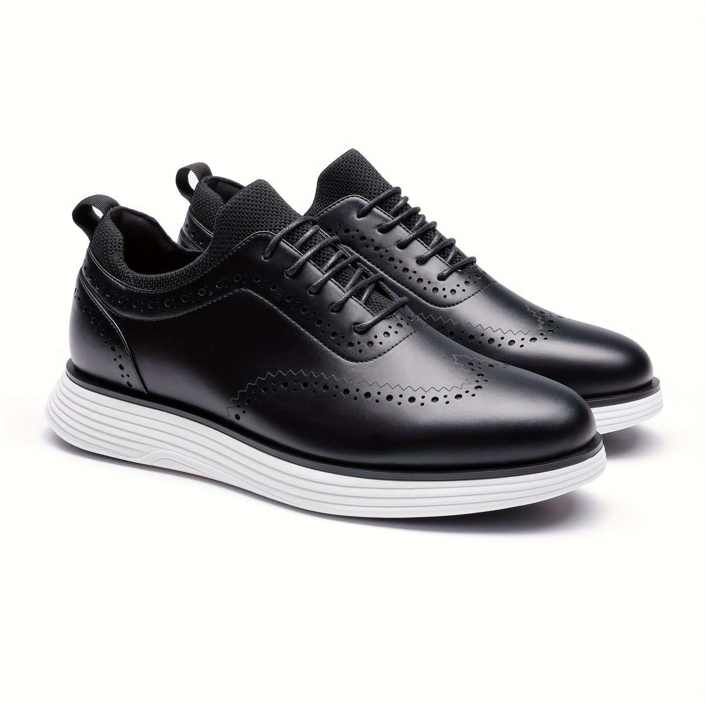 Scarpe da ginnastica eleganti MaxFlex da uomo, scarpe brogue casual con punta a coda di rondine, scarpe eleganti Oxford casual da uomo, scarpe classiche moderne da lavoro con lacci e punta a coda di rondine