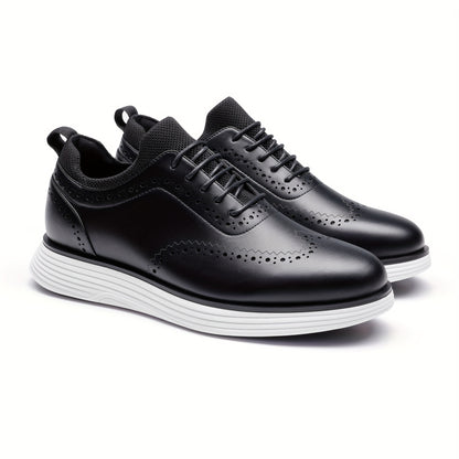 Scarpe da ginnastica eleganti MaxFlex da uomo, scarpe brogue casual con punta a coda di rondine, scarpe eleganti Oxford casual da uomo, scarpe classiche moderne da lavoro con lacci e punta a coda di rondine