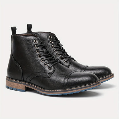 Stivaletti Oxford da uomo Stivaletti con punta a punta Scarpe eleganti da esterno per matrimoni in ufficio