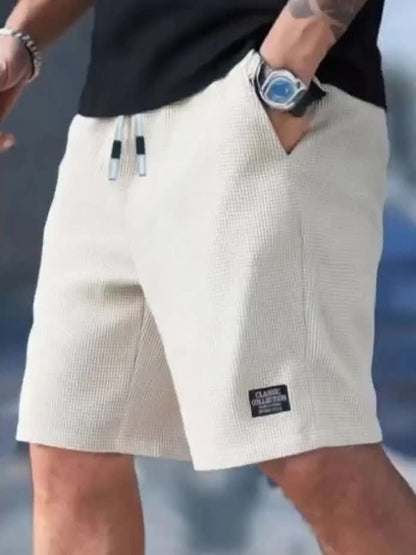 Pantaloncini Casual Leggeri Uomo con Cintura Regolabile - Pantaloncini Estivi in Poliestere Leggero per Spiaggia, Palestra e Outdoor - Pantaloni Sportivi Asciugatura Rapida per Nuoto, Attività Ricreative, Costume da Bagno, Design Sportivo e Resistente