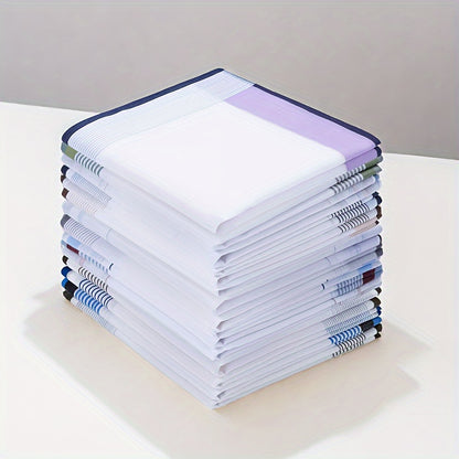 12-Pack di eleganti fazzoletti bianchi - Morbidi, assorbenti e resistenti per matrimoni, eventi formali, uso quotidiano - Perfetti per donne e uomini - Confezione a prezzo basso per occasioni speciali e regali, accessori per matrimoni, stile sofisticato,