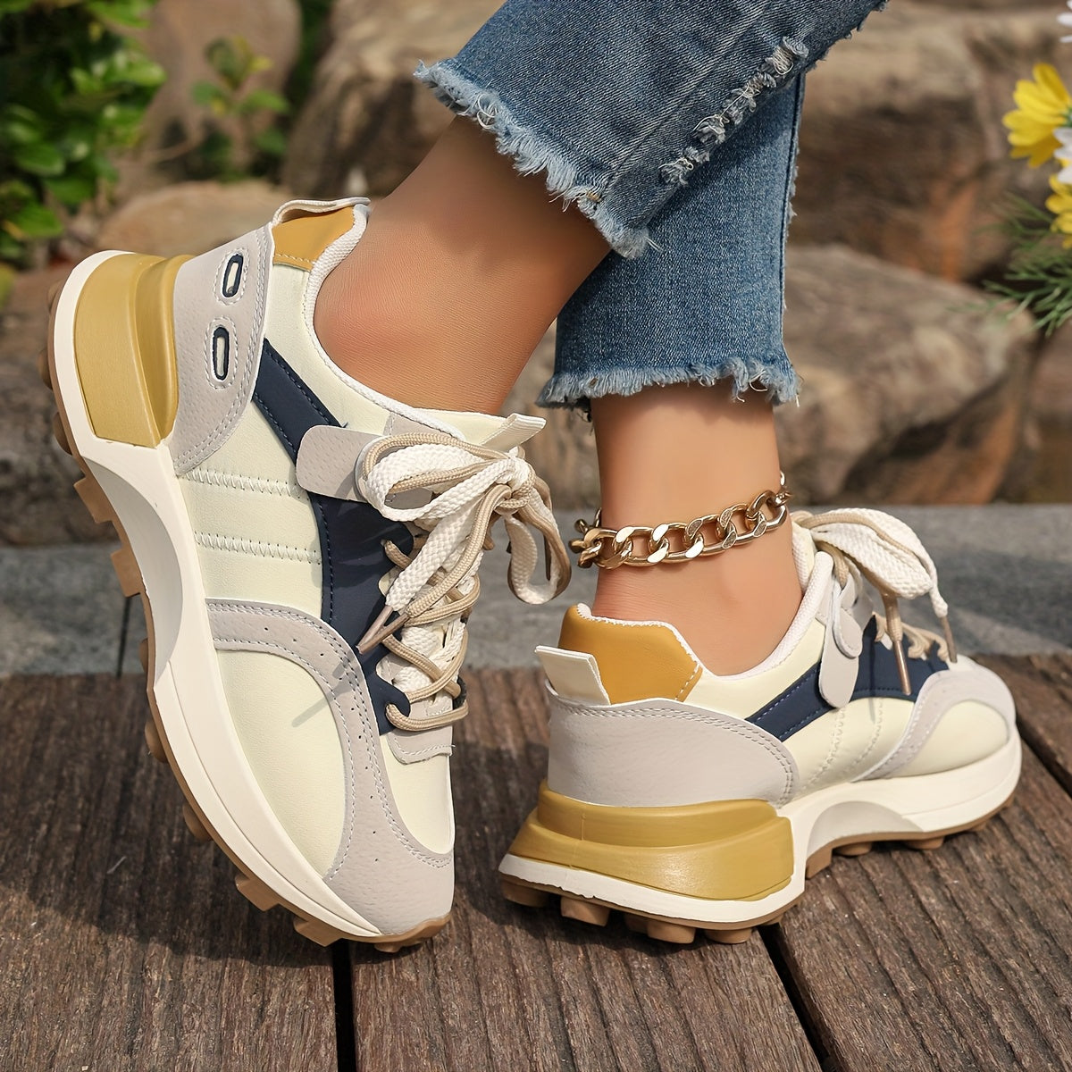 Scarpe da Donna Antiscivolo e Comode alla Moda Europea e Americana, Scarpe Sportive Multifunzione con Altezza Aumentata