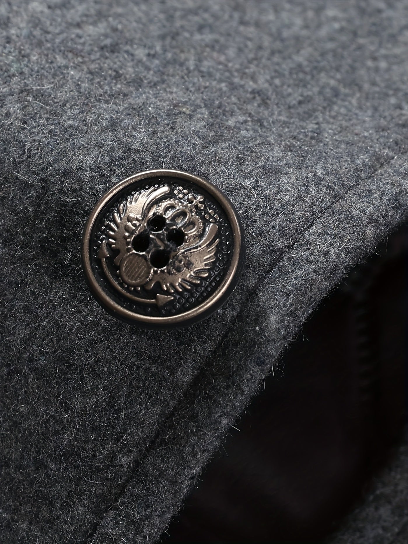 Linea Uomo+ Elegance - Giacca Invernale Uomo - Slim Fit con Collo Alto, Lunghezza a Metà Coscia, Chiusura Frontale a Bottoni