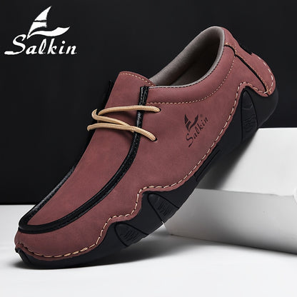 Mocassini Casual Fatti a Mano da Uomo Salkin - Sneakers Comode e Resistenti con Lacci in Diversi Colori