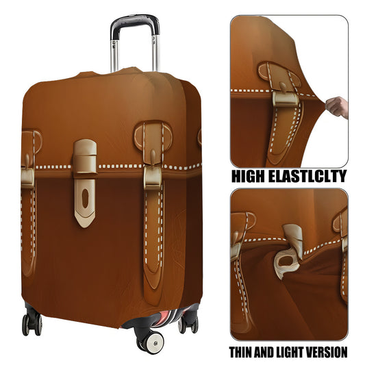 Una copertura per valigia da viaggio in stile vintage britannico con un design a motivi, perfetta per bagagli da viaggio, accessori da viaggio ed essenziale per le vacanze all'aperto, adatta per viaggi di lavoro e scenari di viaggio artistici. Si rivolge