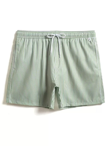Men’s Blue Striped Swim Shorts