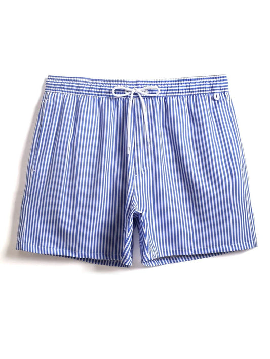 Men’s Blue Striped Swim Shorts