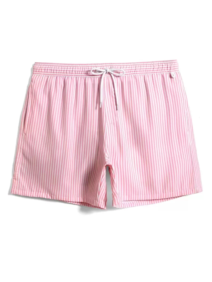 Men’s Blue Striped Swim Shorts