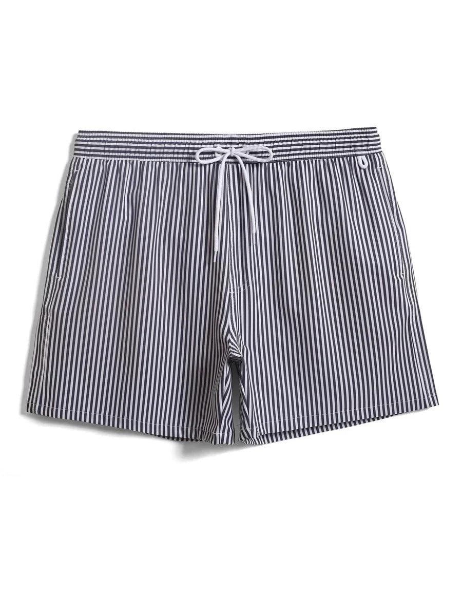 Men’s Blue Striped Swim Shorts
