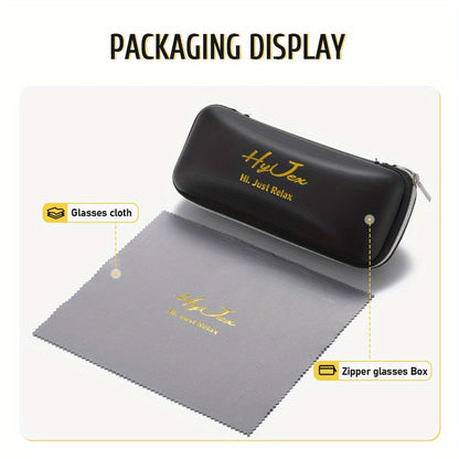 Occhiali casual in metallo e acetato da uomo e da donna HyJex con lenti polarizzate per arrampicata, escursionismo e tempo libero quotidiano