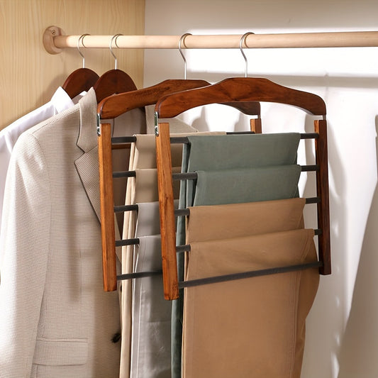 1pz Appendiabiti Multilivello in Legno Salvaspazio - Organizzatore d'Armadio Durevole per Cravatte, Sciarpe & Altro, Ideale per l'Organizzazione dell'Armadio, Organizzatore di Vestiti