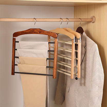 1pz Appendiabiti Multilivello in Legno Salvaspazio - Organizzatore d'Armadio Durevole per Cravatte, Sciarpe & Altro, Ideale per l'Organizzazione dell'Armadio, Organizzatore di Vestiti