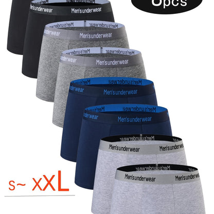 8 Pezzi Mutande Uomo in Cotone Misto, 95% cotono Boxer Casual, Pantaloncini Sportivi Traspiranti Comodi ed Elastici, Boxer da Uomo,Intimo Uomo di Alta Qualità,Mutande per Uomini,Intimo per Uomini,Slip Boxer da Uomo,Slip Boxer da Uomo, Intimo da Tempo Libe