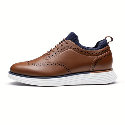 Scarpe da ginnastica eleganti MaxFlex da uomo, scarpe brogue casual con punta a coda di rondine, scarpe eleganti Oxford casual da uomo, scarpe classiche moderne da lavoro con lacci e punta a coda di rondine