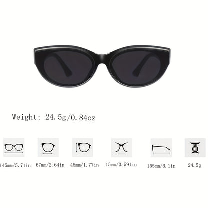 20pcs Occhiali Da Vista Fashion Cat Eye Black Cat Eye Per Donne - Design Hip-Hop Elegante Con Lenti Dure, Perfetto Per Shopping E Attività | Set Di Accessori Alla Moda | Materiale pz, Accessori Eleganti | Occhiali Da Vista Alla Moda | Lenti Di Poliocarbon