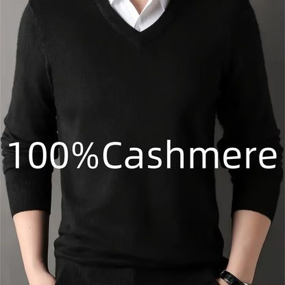 Maglione da uomo, casual e confortevole, adatto per strati di lavoro, tessuto morbido, molto caldo.