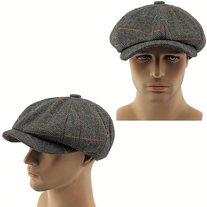 Linea - Cappello vintage britannico in lana per uomo