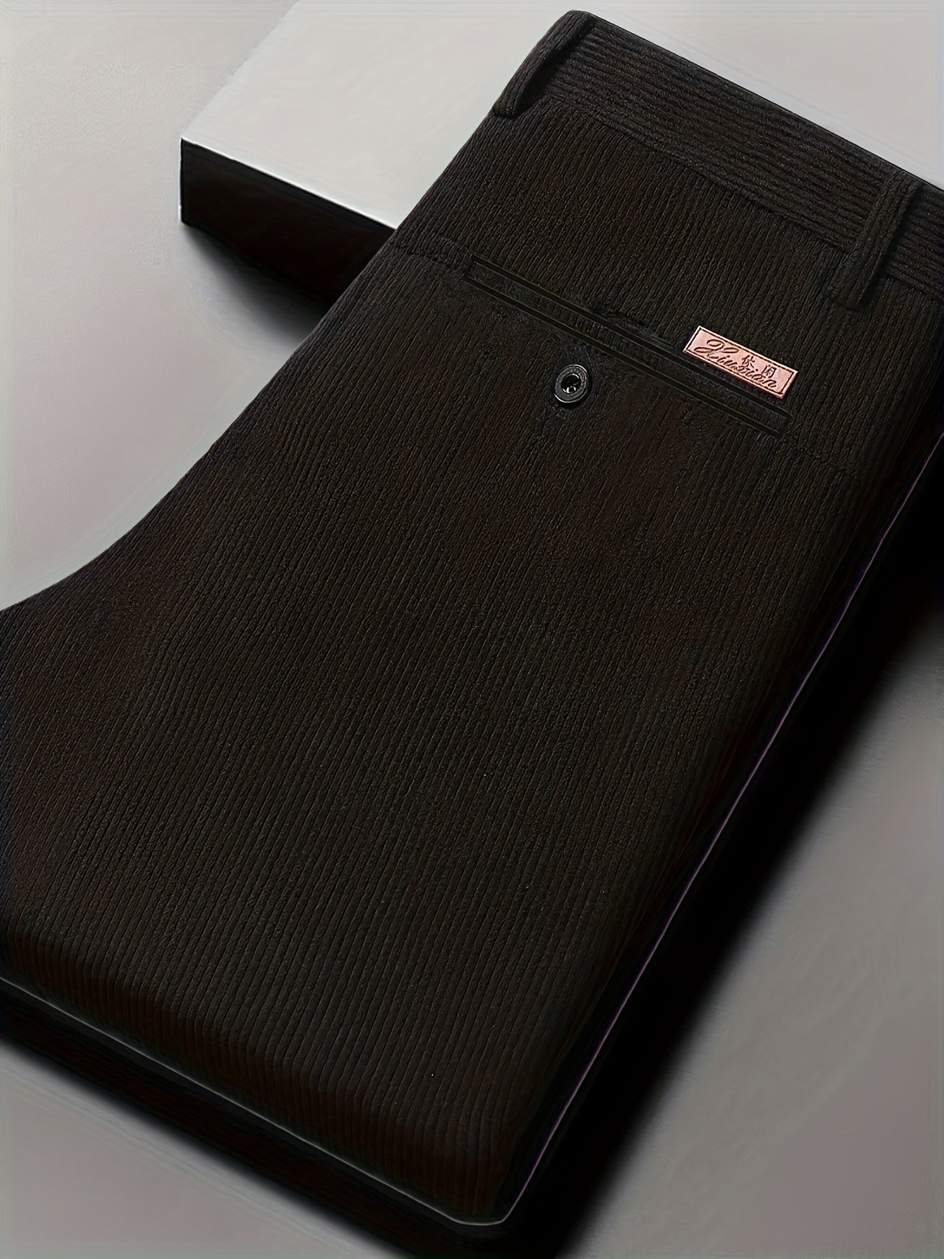 Pantaloni Eleganti da Uomo in Velluto a Coste - 5 Colori Disponibili, Pantaloni a Gamba Dritta Business Casual & Semi-Formali, Tessuto Antivizzo per Ufficio, Matrimonio, Riunioni - Primavera/Autunno (Lavaggio a Mano/Lavaggio a Secco) - Vestibilità Matura,