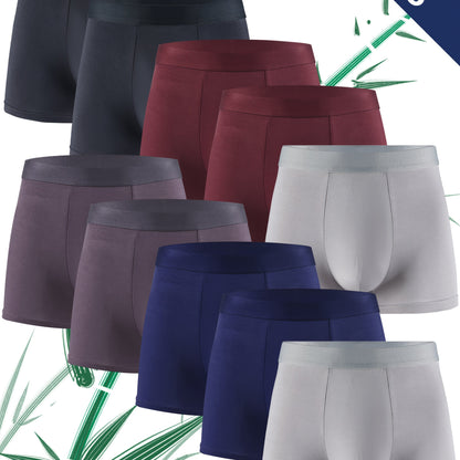 Linea Uomo+ Essential -Confezione da 10 Boxer Briefs in Fibra di Bambù per Uomo