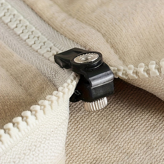 Kit di Riparazione Cerniere 5/10/15 Pezzi, Maniglie Staccabili per Borse, Cappotti, Abiti e Scarpe, Testine Sostitutive Senza Attrezzi