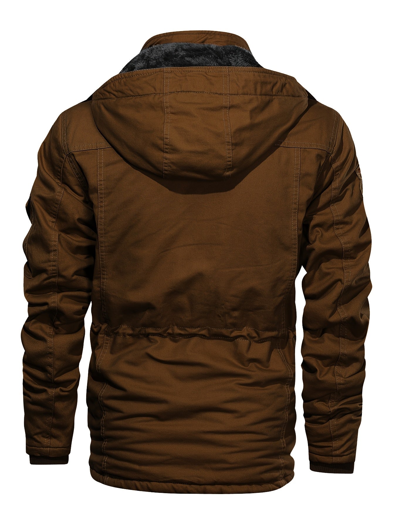 Linea Uomo+ Elegance - Giacca da uomo con cappuccio e imbottitura in pile