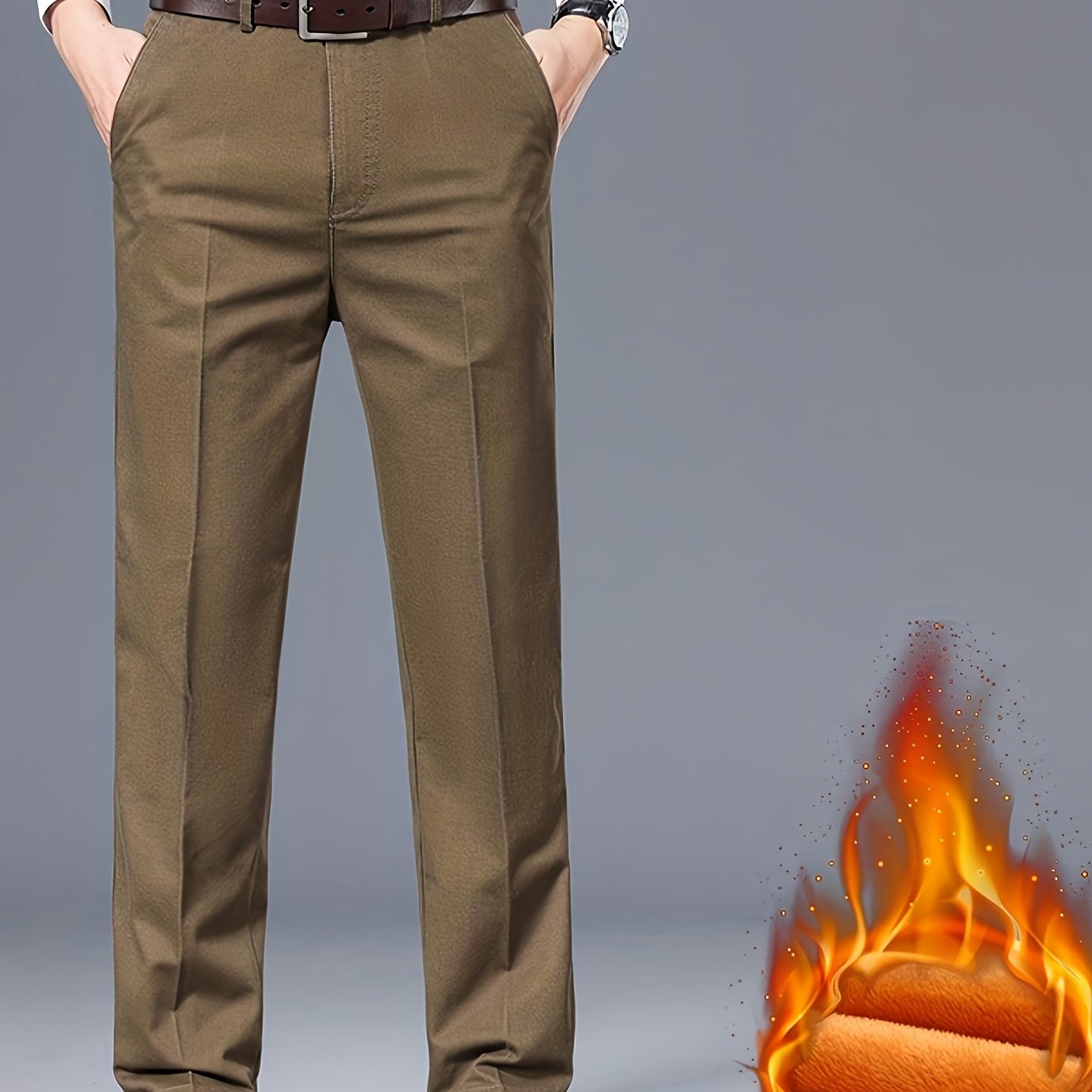 Nuovo Arrivo Inverno Pantaloni Casual Uomo Slim Fit in Puro Cotone Caldi e Versatili