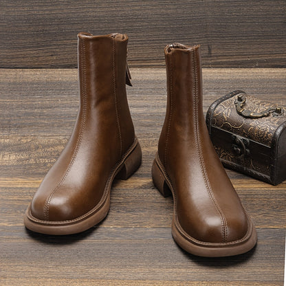 Nuove Stivali Sottili da Donna per Autunno e Inverno con Suola Spessa, Stivali Cilindrici Dritti 3429