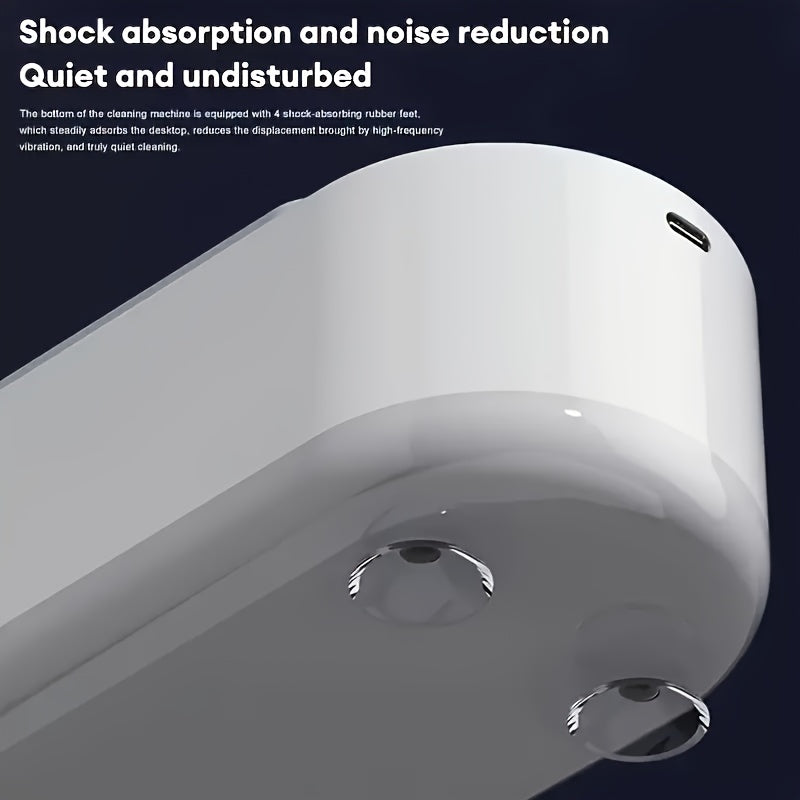 Pulizia completa e multifunzionale - macchina per pulizia con vibrazione ad alta frequenza, alimentazione USB ricaricabile portatile | Ideale per gioielli, occhiali, orologi, ecc. | Facile da usare in casa