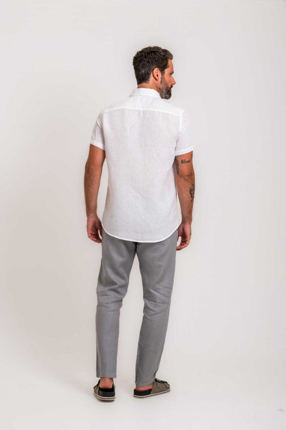 Men’s White Short Sleeve Shirt